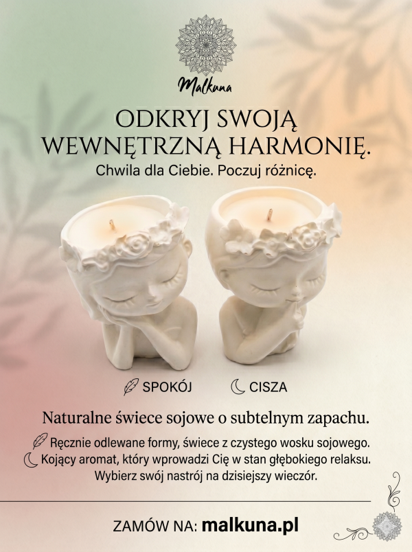Świece Sojowe Cisza i Spokój – Subtelna Harmonia (50 ml)