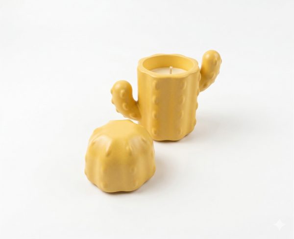 Świeca Sojowa Kaktus w ręcznie wykonanym limitowanym opakowaniu