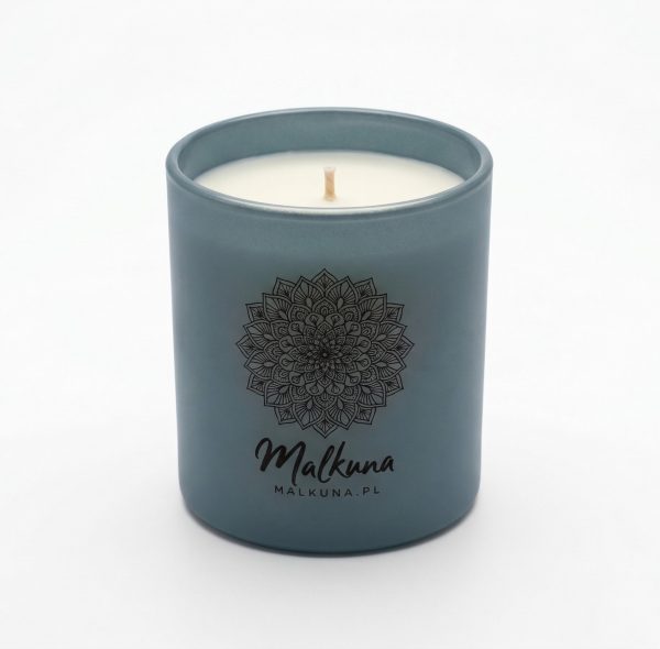 Naturalna Świeca Sojowa Malkuna w małym szkle