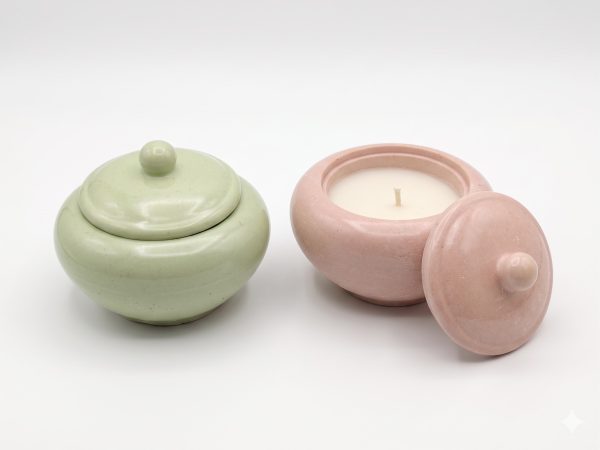 Świeca Sojowa Dżin – Orientalna Magia w Ceramice